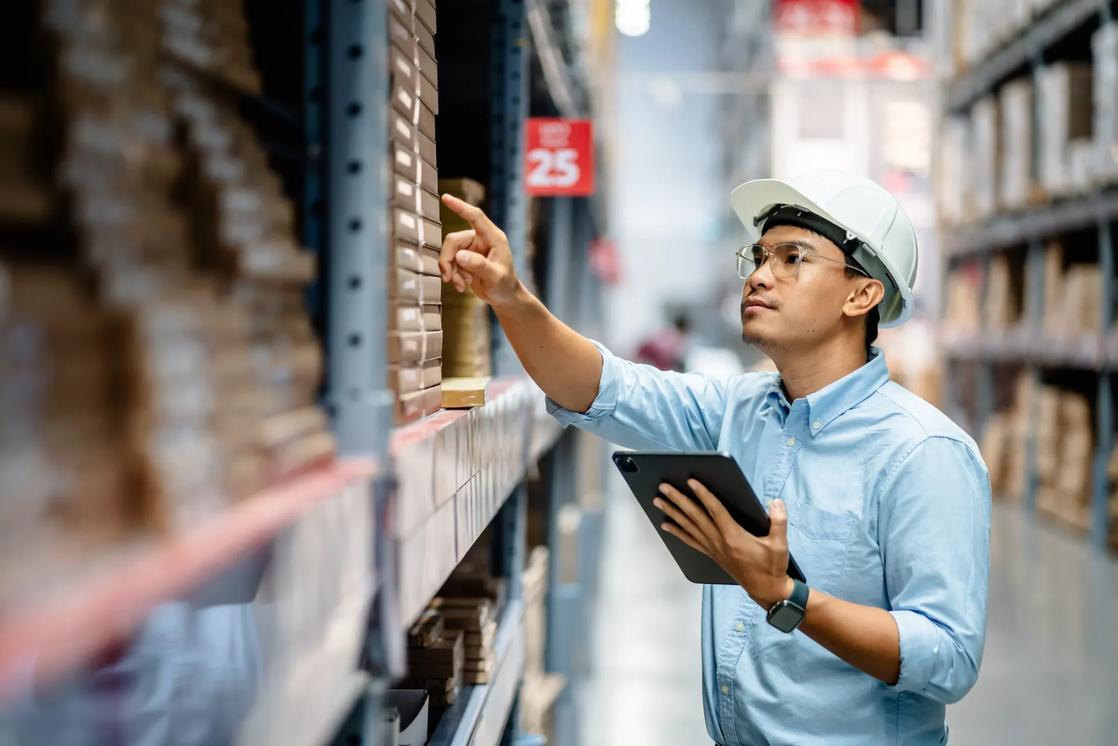 worker in warehouse